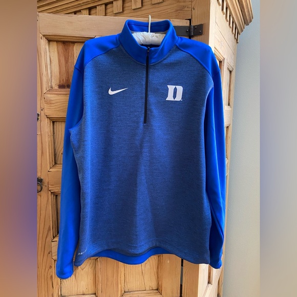 Nike Other - Nike Duke Blue Devils Blue and Gray Men's half zip